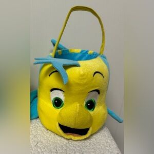 Yellow and Blue Plush Fish Basket